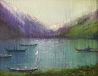 A. Q. Arif, 09 x 11 Inch, Oil on Canvas, Seascape Painting, AC-AQ-290